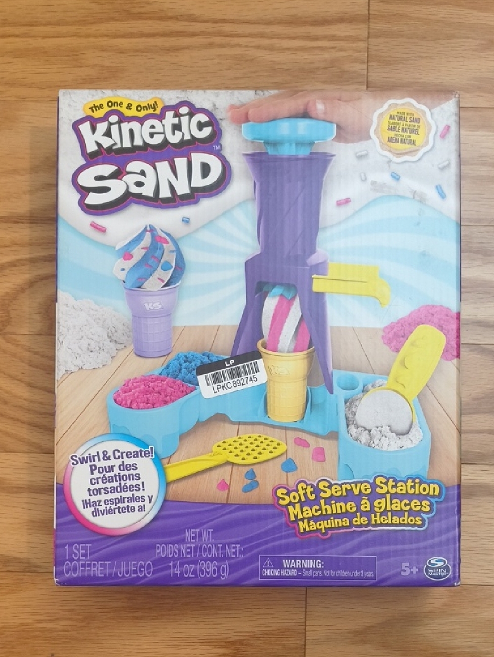 Kinetic Sand Soft Serve Station Sensory Toys Ages 5+ NWT- Open Box